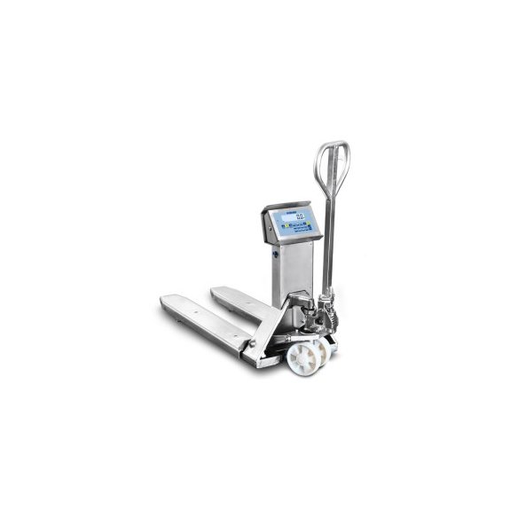 Transpallet pesatore in acciaio inox