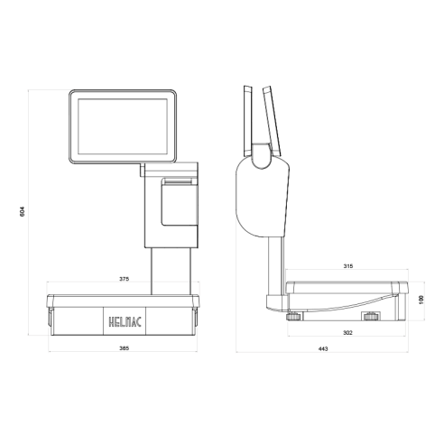 Bilance serie gp plus 10t per supermercato