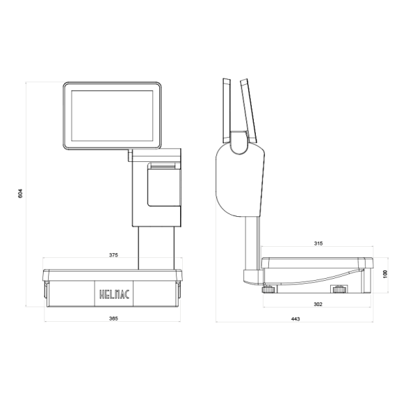 Bilance serie gp plus 10t per supermercato