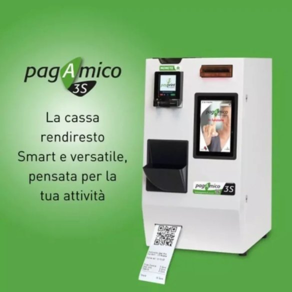 PagAmico 3S - Cassa automatica rendiresto con 3 o più tagli di banconote PagAmico 3S - Cassa automatica rendiresto con 3 o più tagli di banconote