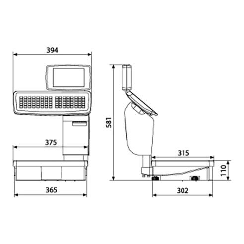 Bilance con display a colori per supermercato serie GP1 COLOR