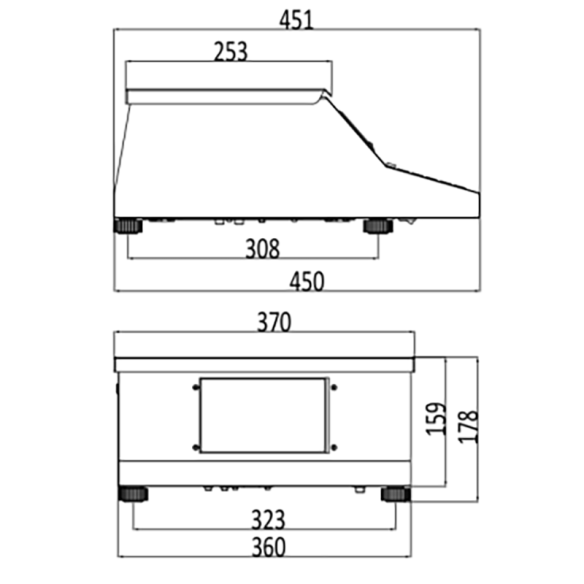 Bilance per negozio e mercato a colori GPE "LT" COLOR