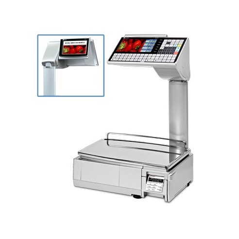 Bilancia touch screen per negozi serie UNI7 "ELEVATED single printer